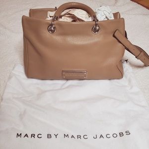 Marc by Marc Jacobs Too Hot To Handle Satchel Crossbody Bag Purse Tan